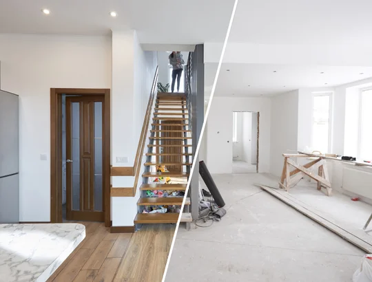 Totaalrenovatie voor en na